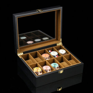 Wooden Watch Display Box — Black
