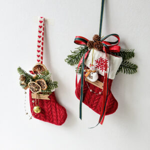 Decorative Knit Christmas Stocking