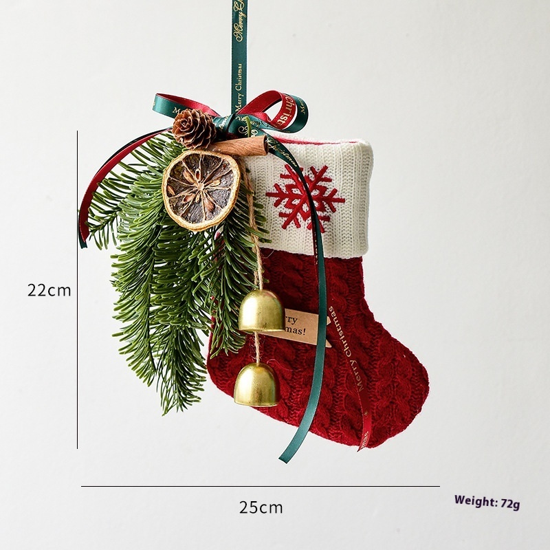 Decorative Knit Christmas Stocking - Image 10