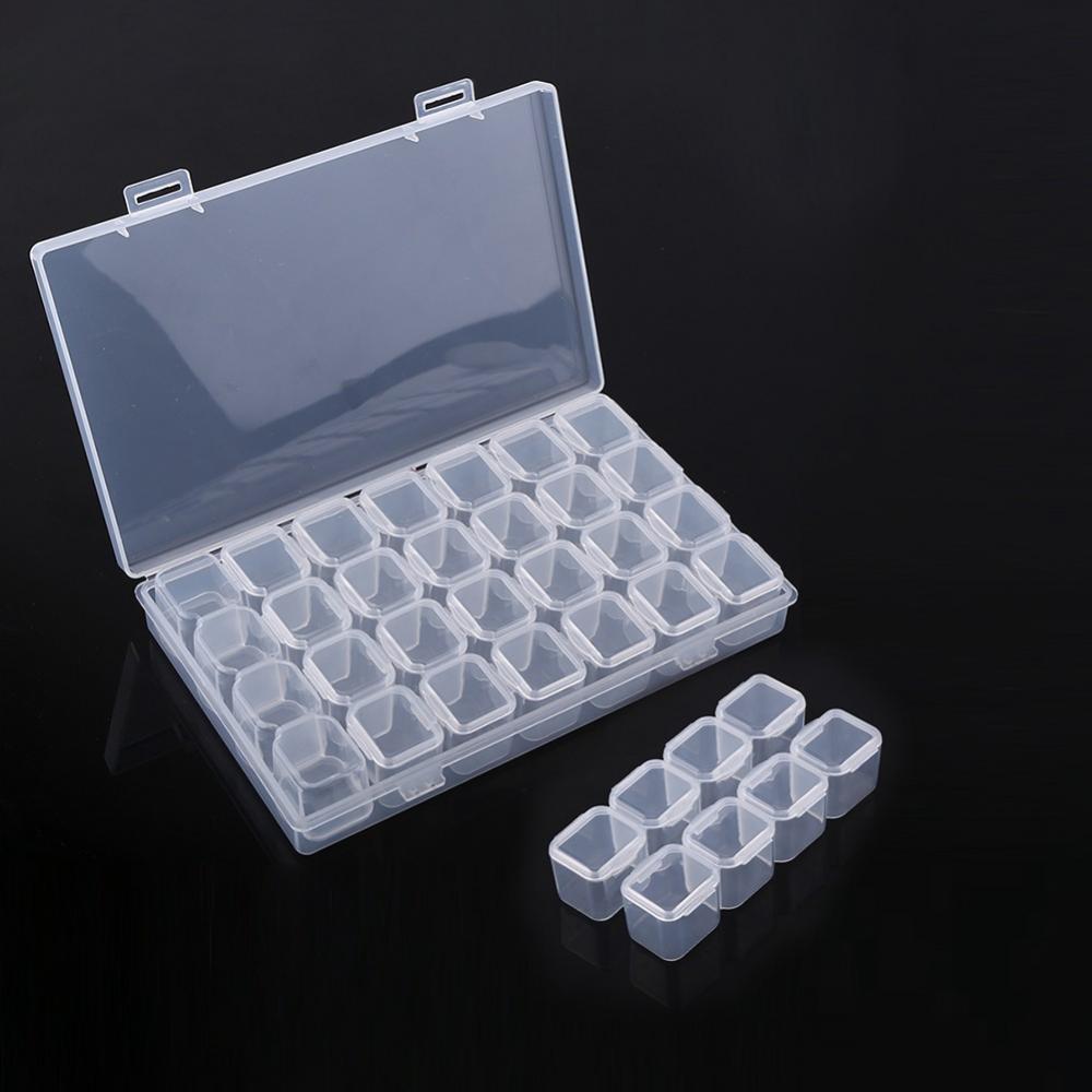 Diamond Art & Bead Storage Box — 28 Compartments