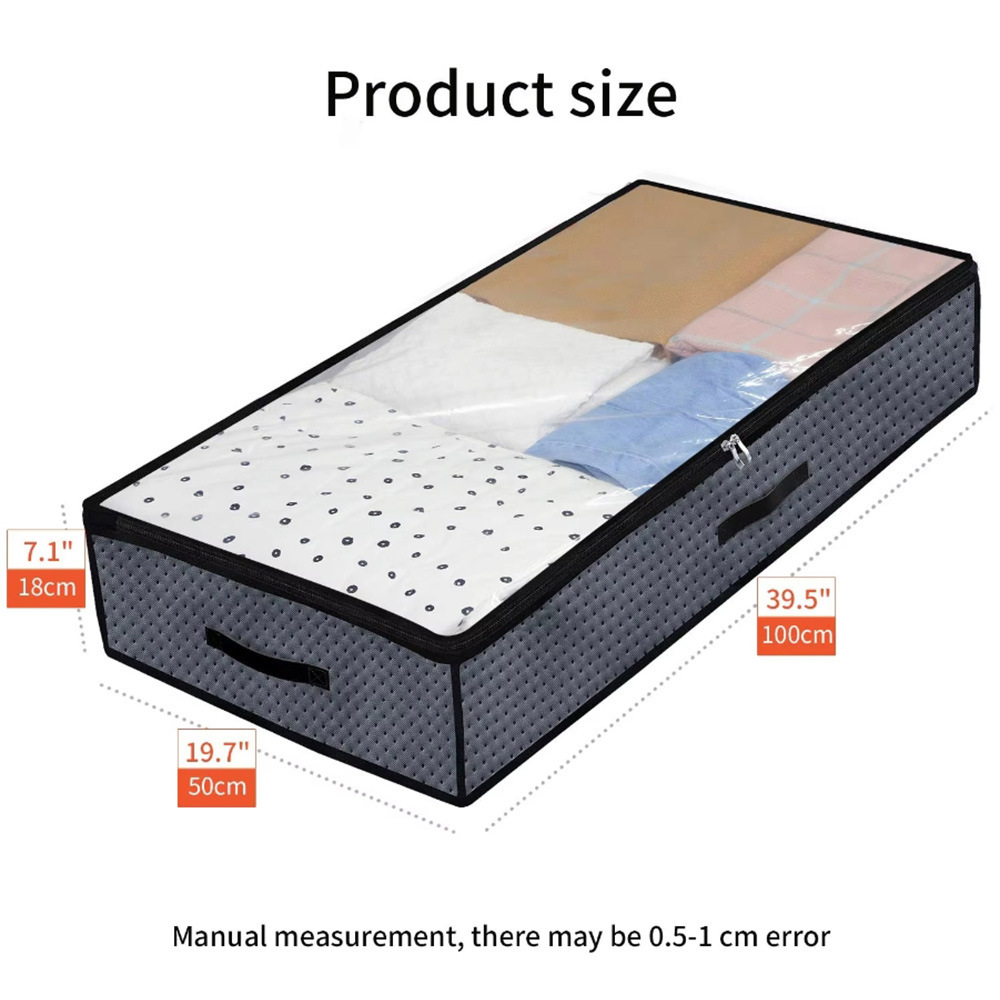 Windowed Underbed Storage Bag — Dark Gray - Image 5